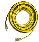 VividFlex 50 ft. 12/3 Heavy Duty Indoor/Outdoor Extension Cord with Lighted End, Yellow