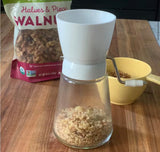 White Nut Chopper with Glass Bowl