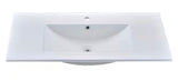 36W x 18 D Ceramic Vanity Top in white