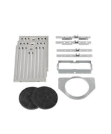 Sarela 30 in. W x 7 in. H 500CFM Convertible Under Cabinet Range Hood in Black with LED Lights and Filter