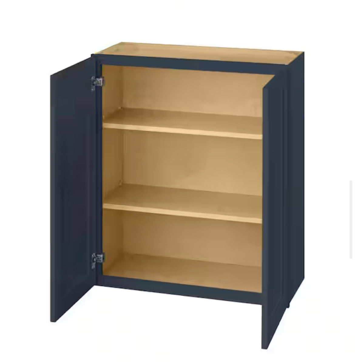 Avondale Shaker 30 in. W x 36 in. H x 12 in. D Wall Cabinet in Blue