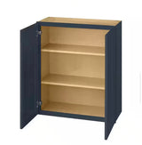 Avondale Shaker 30 in. W x 36 in. H x 12 in. D Wall Cabinet in Blue