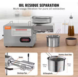850-Watt Electric Oil Press Machine, Stainless Steel Oil Extractor 0/300Â°C Adjustable Temperature Hot Press Oil Expeller