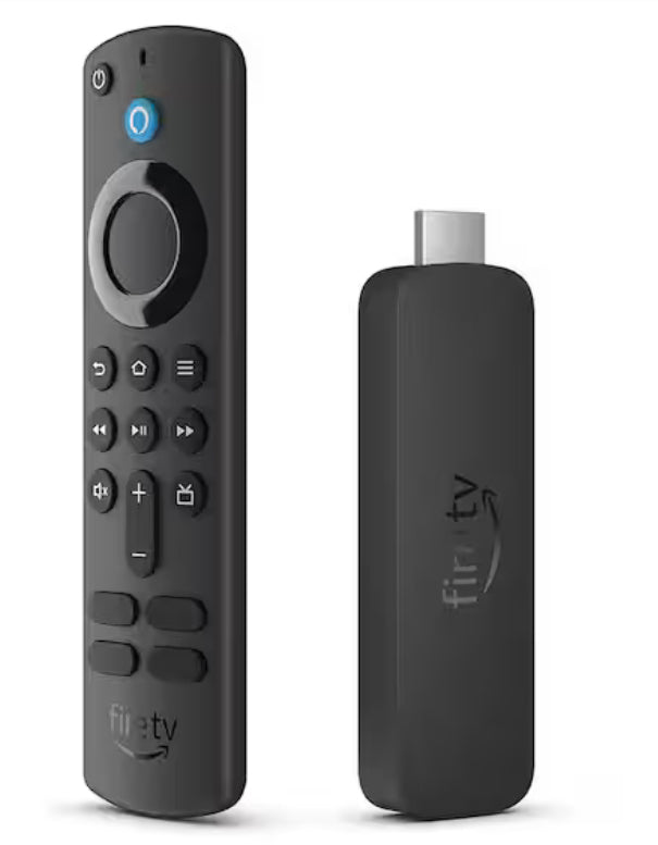 Fire TV Stick 4K streaming device, includes support for Wi-Fi 6, Dolby Vision/Atmos, free & live TV