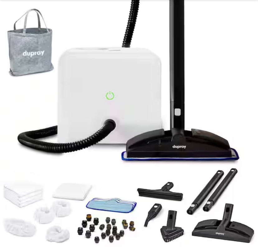 Neat Corded Steam Cleaner with Multi-Brush Accessory Kit for Floors, Grout and Upholstery