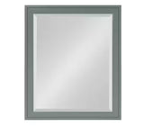 Bosc 17.5 in. W x 23.5 in. H Framed Rectangular Beveled Edge Bathroom Vanity Mirror in Gray