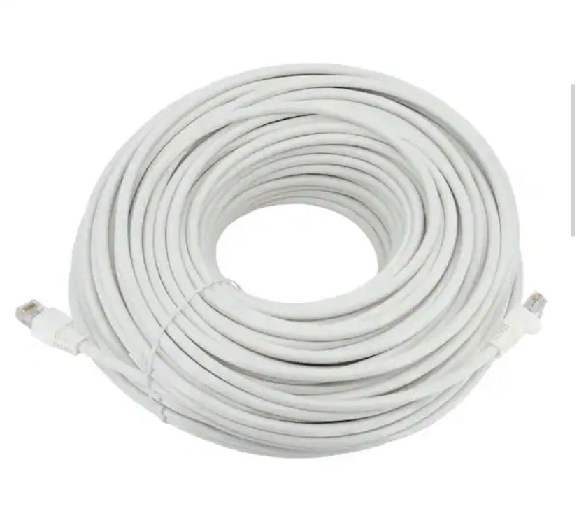 CE 150 ft. Cat 6A UTP Patch Cable White