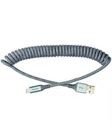 Chargesync 14 in. Lightning Helix Cable in Grey