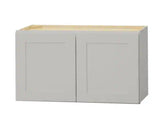 Avondale 30 in. W x 12 in. D x 18 in. H Ready to Assemble Plywood Shaker Wall Bridge Kitchen Cabinet in Dove Gray