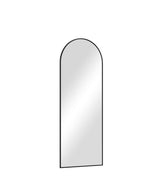Black 21 in. W x 56 in. H Arched Modern Aluminum Alloy Framed Full Length Mirror Floor Mirror