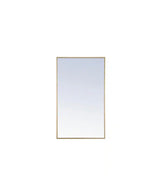 Brass 24 in. W x 40 in. H Rectangle Vanity Mirror