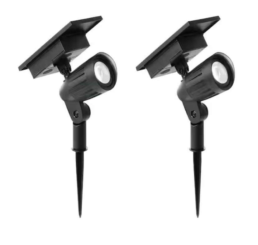 Alexandria 17.3 in. Black Farmhouse 180-Degree Motion Sensor Outdoor 1-Light Wall Sconce