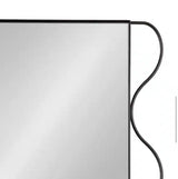 Wriggle Black 24 in. W x 35 in. H Irregular Metal Framed Mirror