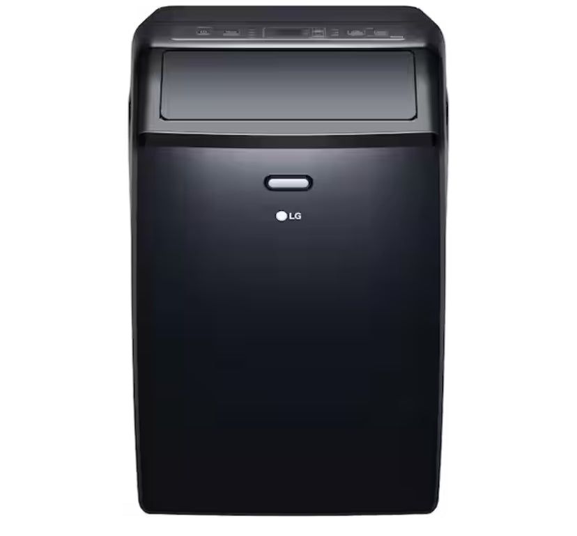 10,000 BTU (13,500 BTU ASHRAE) 115-Volt Portable Air Conditioner Cools 450 Sq. Ft. with Dehumidifier and Wi-Fi in Black