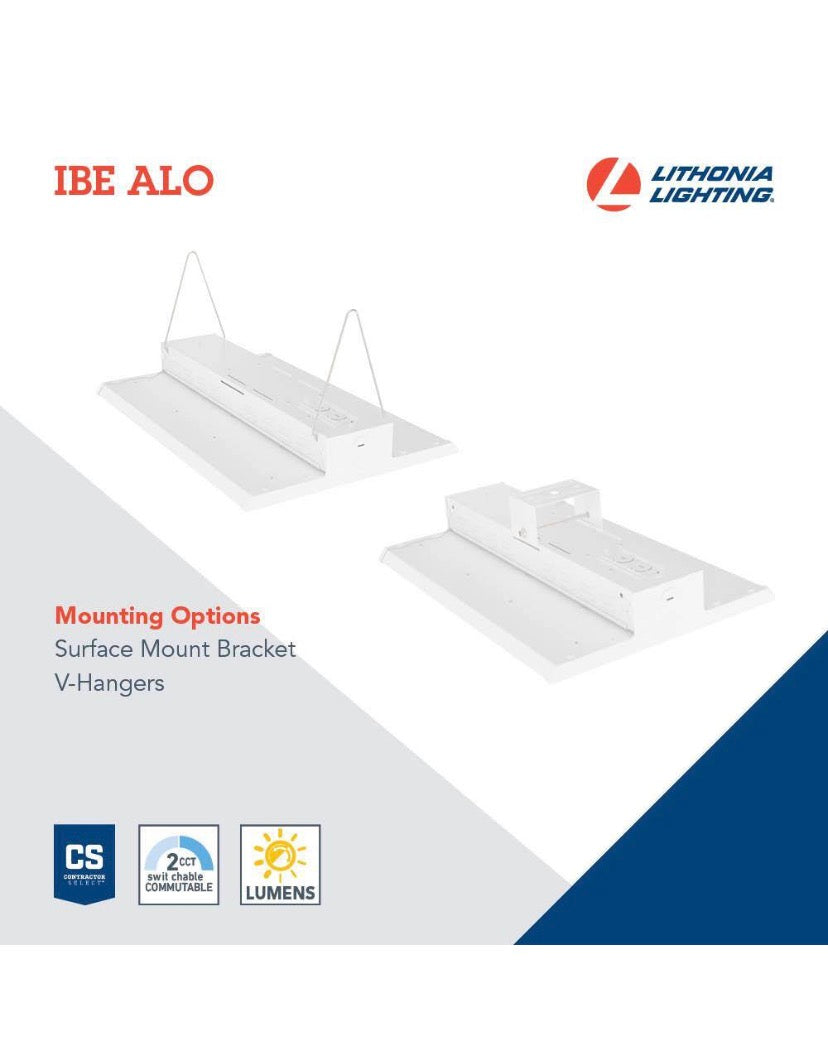 IBE 1.5 ft. 200-Watt Equivalent Adjustable Lumen and CCT Integrated LED White High Bay Light