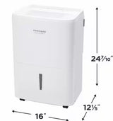 50 Pt. 4500 sq. ft. Dehumidifier with Bucket and Washable Filter in White with WiFi