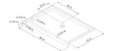 SlimLine 60 in. x 32 in. Single Threshold Alcove Shower Pan Base in White with Center Drain