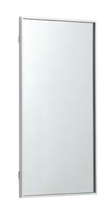 Timeless Home 18 in. W x 36 in. H x Contemporary Metal Framed Rectangle Silver Mirror