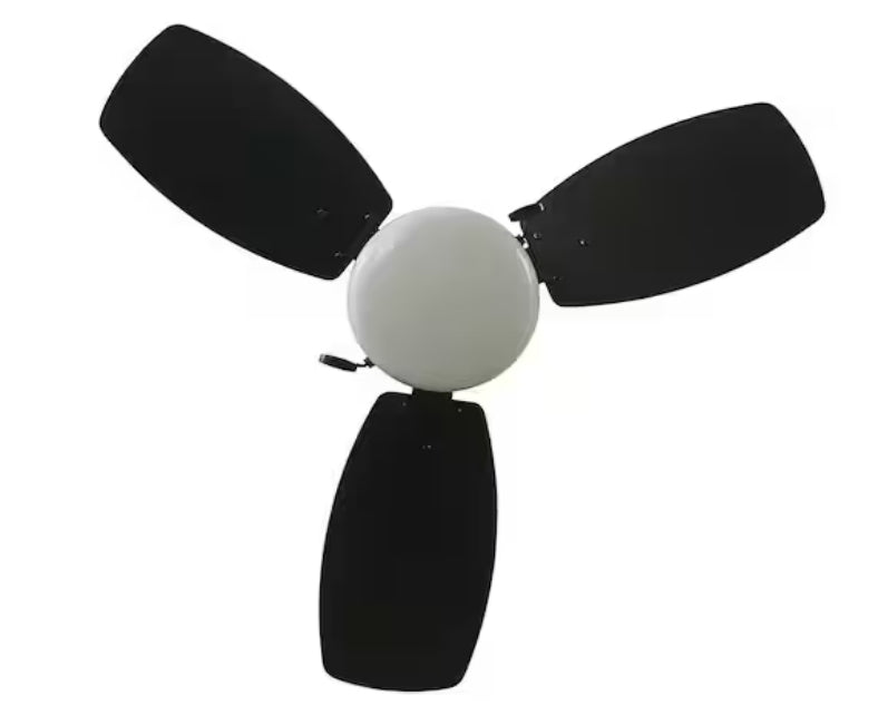 Triplicity 30 in. Indoor LED Matte Black Ceiling Fan with Light