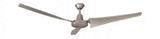 Industrial 60 in. Indoor/Outdoor Brushed Steel Ceiling Fan with Wall Control, Downrod and Powerful Reversible Motor (Copy)