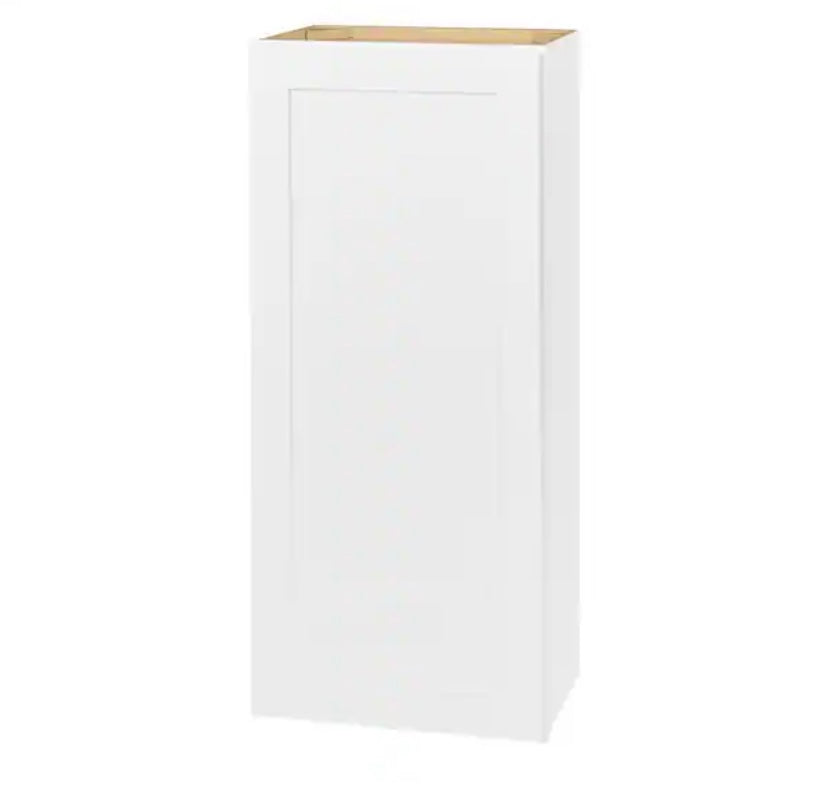 Avondale Shaker Alpine White Ready to Assemble Plywood 18 in Wall Kitchen Cabinet (18 in W x 42 in H x 12 in D)