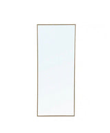 Timeless Home 30 in. W x 72 in. H x Contemporary Metal Framed Rectangle Brass Mirror