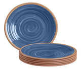 Azria Melamine Salad Plates in Laguna Blue (Set of 6)