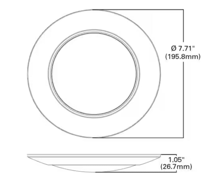HILCE 6 in. 3000K Integrated LED Recessed Light Trim (6-Pack), Title 20 Compliant