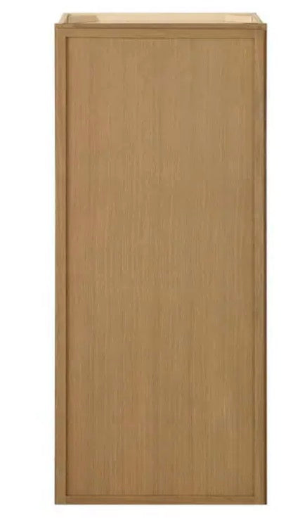 Leyton 18 in. W x 12 in. D x 42 in. H Ready to Assemble Plywood Slim Shaker Wall Kitchen Cabinet in White Oak