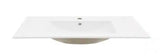 24 in. W x 18.1 in. D Single Sink White Ceramic Top and Drain