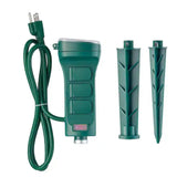 Smart Outdoor 4 ft. 6-Outlet Power Stake Powered by Hubspace