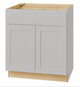 Avondale Shaker Dove Gray Ready to Assemble Plywood 30 in Base Cabinet (30 in W x 24 in D x 34.5 in H)