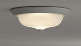 15 in. 3-Light White Flush Mount