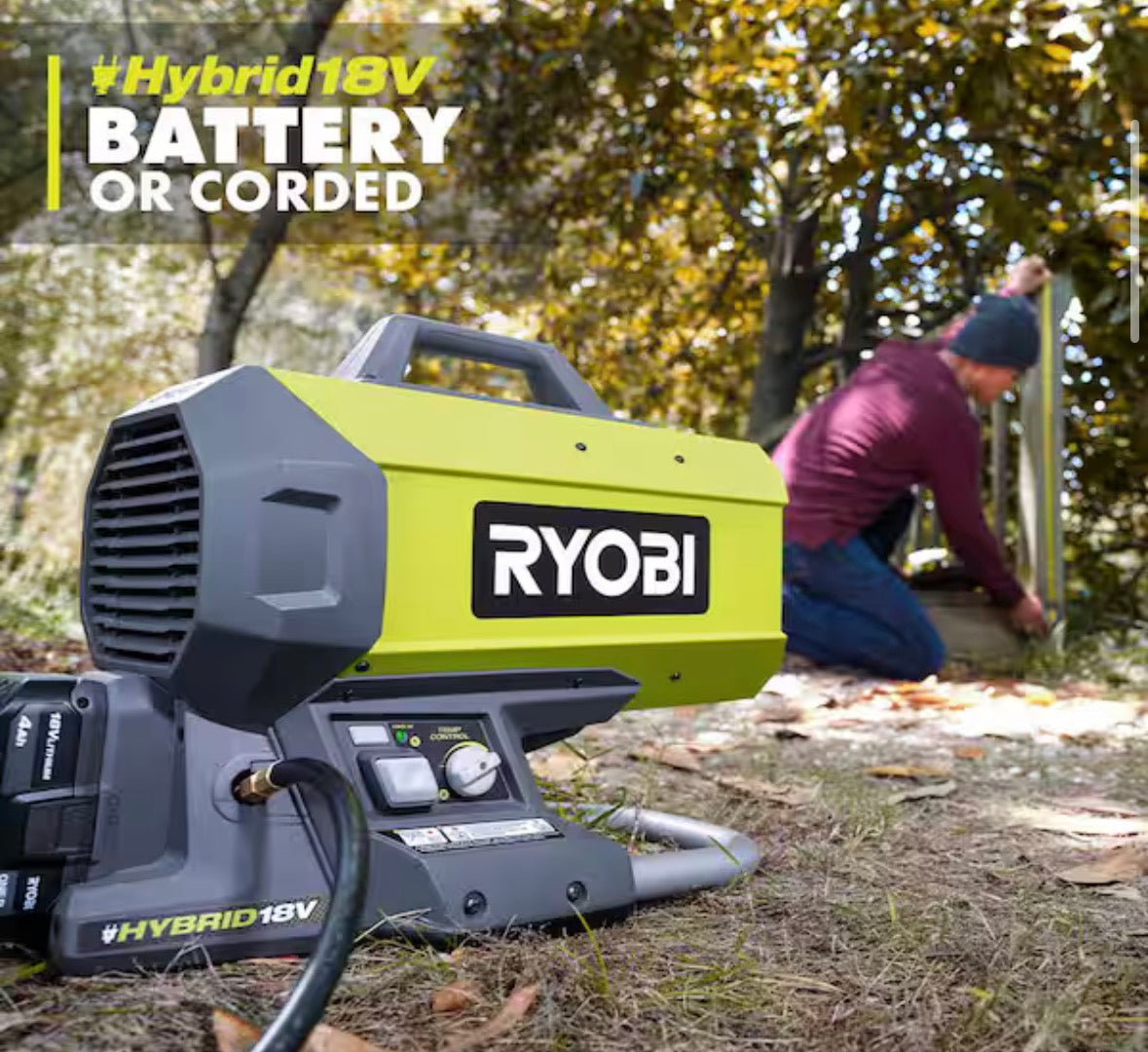 ONE+ 18V Cordless Hybrid Forced Air Propane Heater (Tool Only)