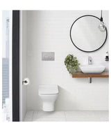 Wall Mount Dual Flush Actuator Push Button Plate in Chrome 0.8/1.28 GPF