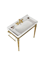 Modern 36 in. Ceramic Console Sink (Top only)