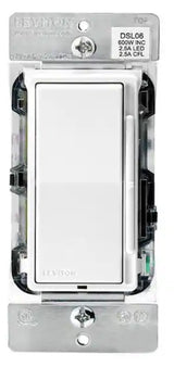 Decora 600-Watt Single-Pole/3-Way Universal Rocker Slide Dimmer, White (3-Pack) DSL06-3PW