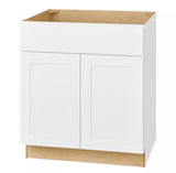Avondale 30 in. W x 24 in. D x 34.5 in. H Ready to Assemble Plywood Shaker Sink Base Kitchen Cabinet in Alpine White