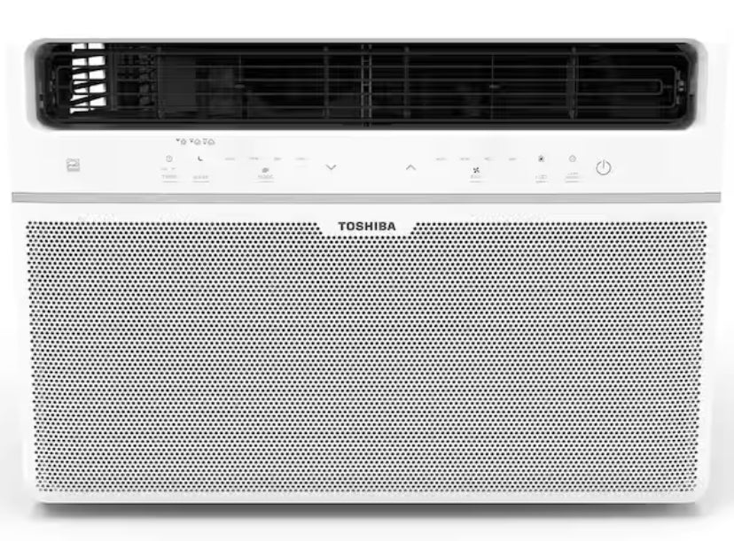 14,500 BTU 115-Volt Smart Wi-Fi Touch Control Window Air Conditioner with Remote for up to 700 sq. ft. in White
