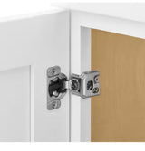 Avondale Shaker Alpine White Quick Assemble Plywood 30 in Vanity Sink Base Kitchen Cabinet (30in W x 21in D x 34.5in H)