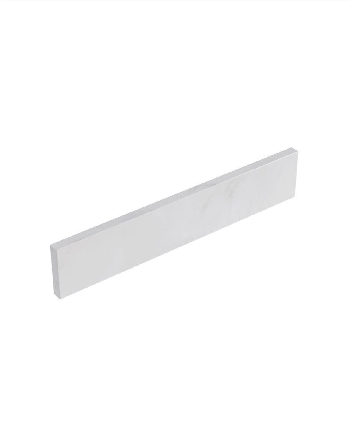 21.25 in. W Carlsber Marble Sidesplash in White