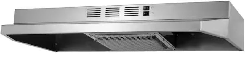 36-in Stainless Steel Under Cabinet Range Hood with Charcoal Filter