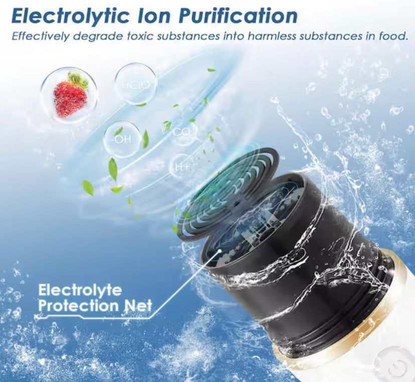Fruit and Vegetable Purifier Cleaner Washing Machine Capsule Shape Disinfection OH-Ion Purification Technology