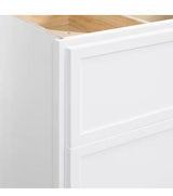 Leyton 36 in. Wx 24 in. Dx 34.5 in. H Ready to Assemble Plywood Slim Shaker Corner Blind Kitchen Cabinet in Alpine White