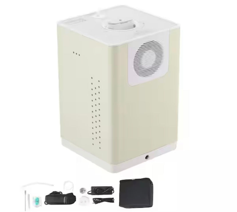 99.99% Pure Hydrogen Inhalation Machine, 225ml/min Dual Port, Portable Hydrogen Oxygen Inhaler for Home & Travel