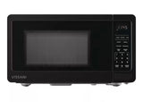 0.7 cu. ft. Electric 700-W Countertop Microwave in Black with Turntable, 6-Heating Functions, and 2-Step Lock System