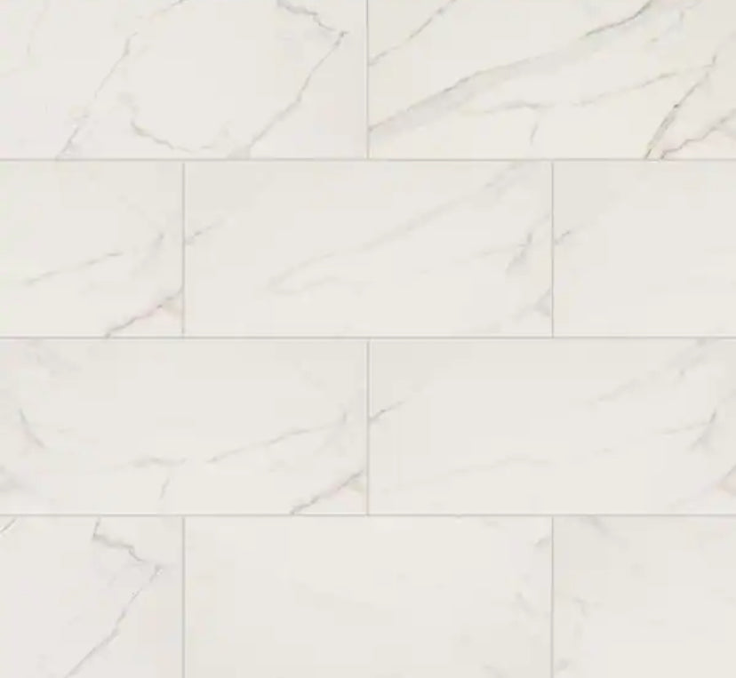 Leonardo Venato 24 in. x 48 in. Polished Porcelain Marble Look Floor and Wall Tile (16 sq. ft./Case)