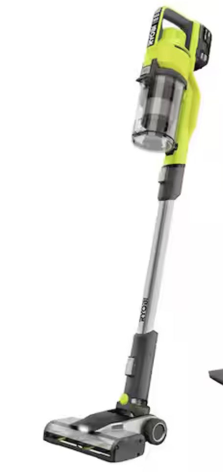 ONE+ 18V Cordless Stick Vacuum Cleaner Kit with 4.0 Ah Battery and Charger (Missing Attachments)