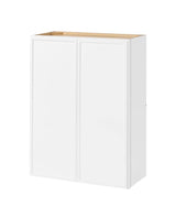 Leyton 27 in. W x 12 in. D x 36 in. H Ready to Assemble Plywood Slim Wall Kitchen Cabinet in Alpine White