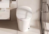 1-Piece 1/1.27 GPF High Efficiency Dual Flush Elongated Toilet in White with Heated Seat and Slow-Close, Seat Included